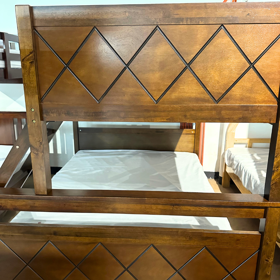 LARA Bunk Bed | Space-Saving Wooden Bunk Bed – Dirty Oak Finish