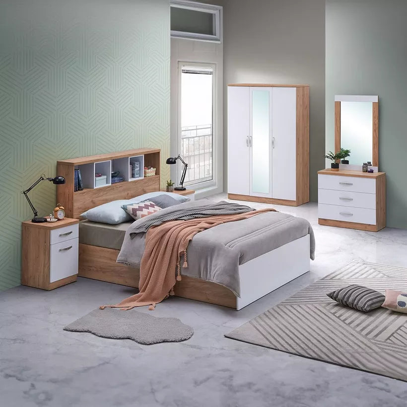 Rachel Bedroom Set | Scandinavian-Inspired 5-Piece Bedroom Ensemble