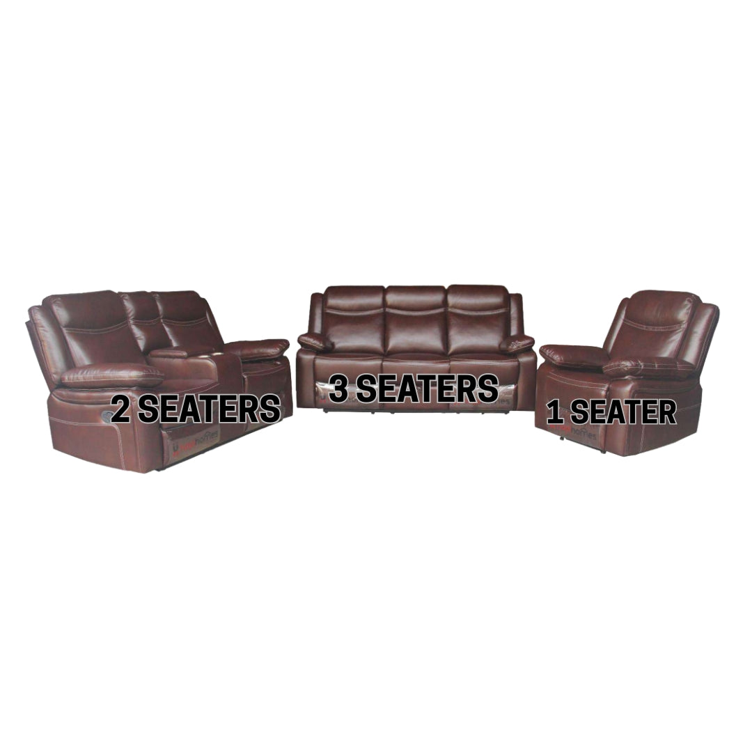Thanie Recliner Sofa | Plush, Durable, Comfortable Manual Recliner – Available in 1-Seater, 2-Seater & 3-Seater