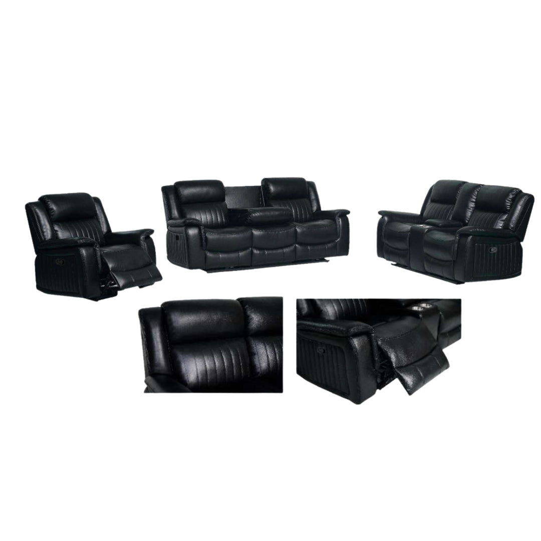 Catri Recliner Sofa | Manual Recliner with Built-in Cup Holder – Available in 1-Seater, 2-Seater & 3-Seater
