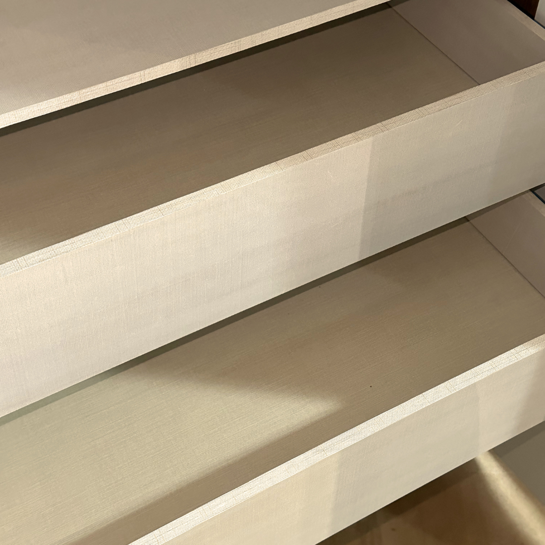 Hope Wardrobe | Modern 4-Door Storage Cabinet in Freijo & Off White