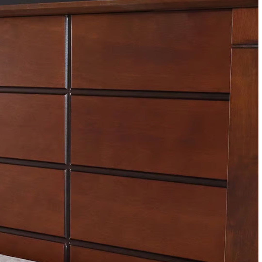 YURI Bed | Classic Japan-Inspired Panel Bed Frame – Wenge Finish