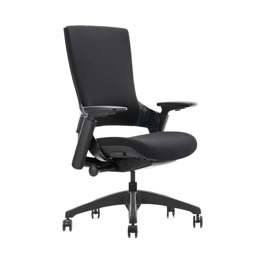 Harvey Executive Chair – Ergonomic Leather Office Chair (Black)