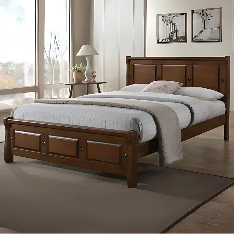 Eliza Bed | Classic Solid Wood Bedframe with Paneled Accents