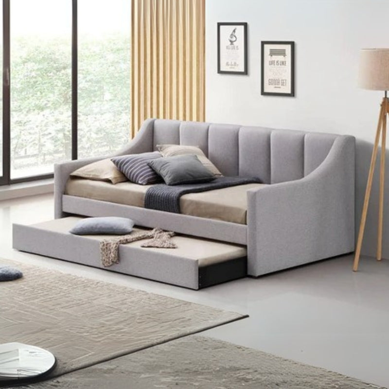 Gina Day Bed | Modern Minimalist Daybed with Pull-Out Trundle