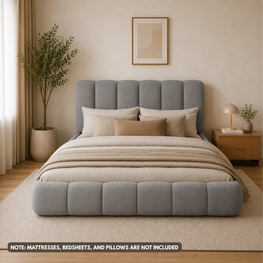 Vella Storage Bed | Modern Upholstered Bed with Smart Storage and Tufted Headboard