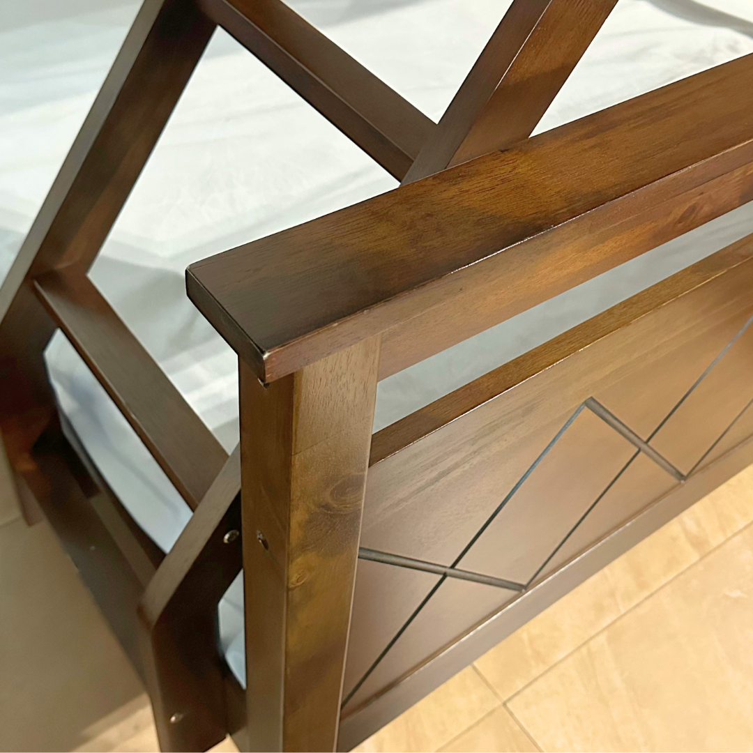 LARA Bunk Bed | Space-Saving Wooden Bunk Bed – Dirty Oak Finish