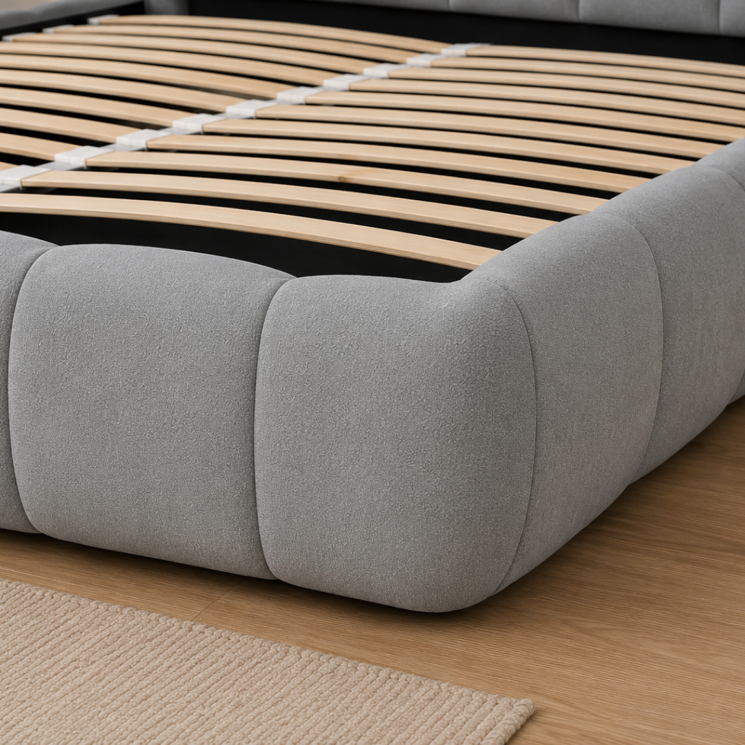 Vella Storage Bed | Modern Upholstered Bed with Smart Storage and Tufted Headboard