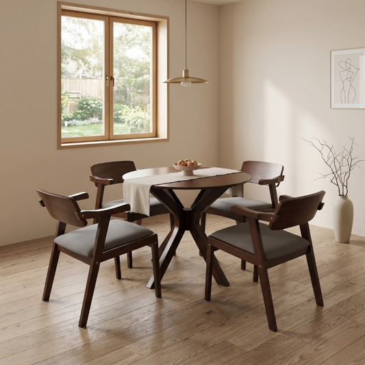 Joyce Dining Set | 4-seater Dining, Stylish Comfort & Everyday Durability