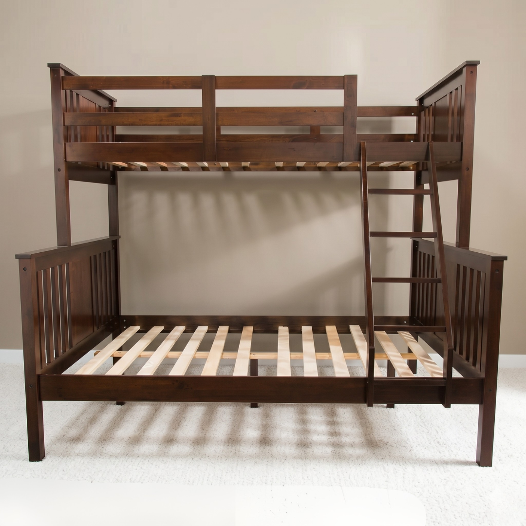 Kristine Bunk Bed | Solid Malaysian Rubberwood, 36"x54"x75"