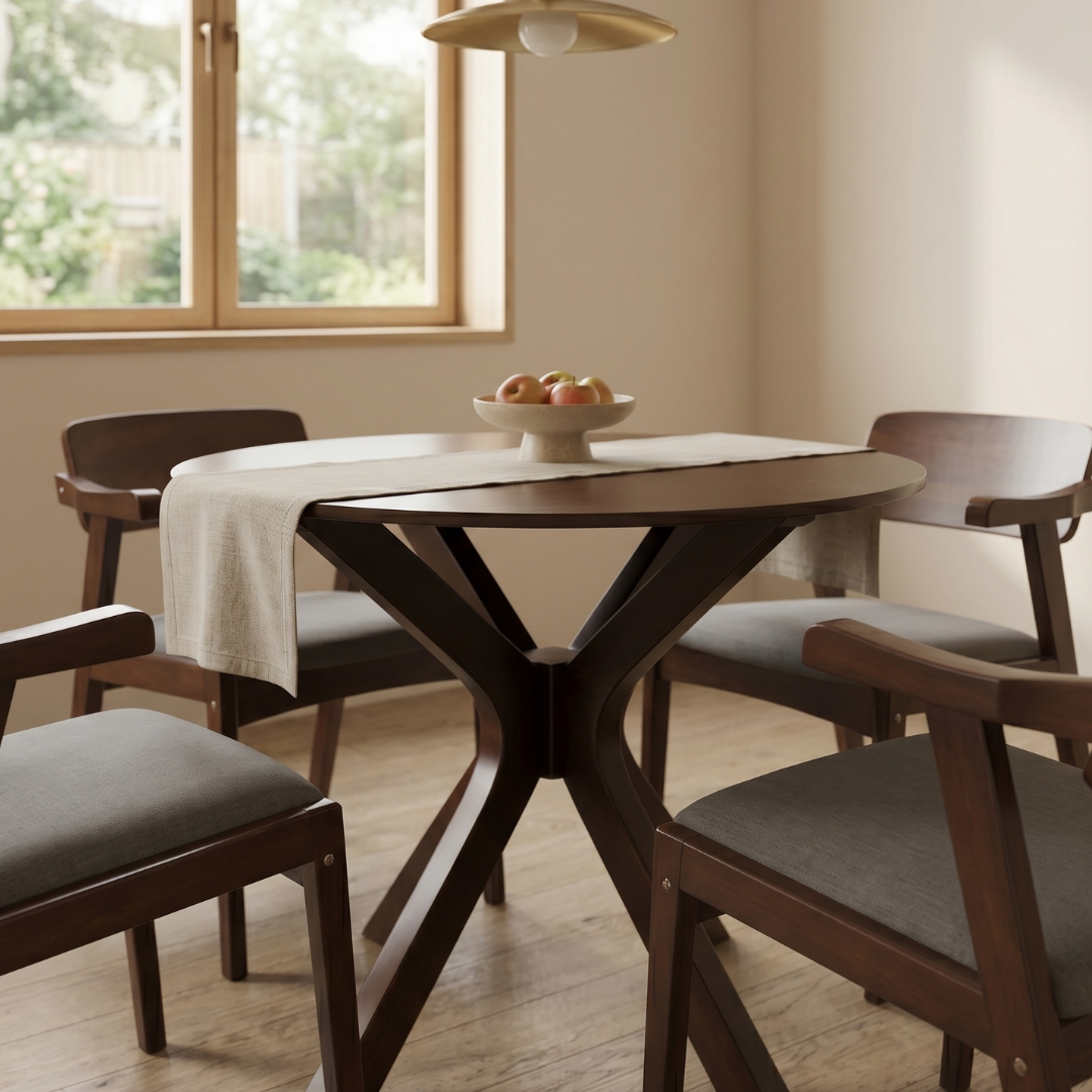 Joyce Dining Set | 4-seater Dining, Stylish Comfort & Everyday Durability