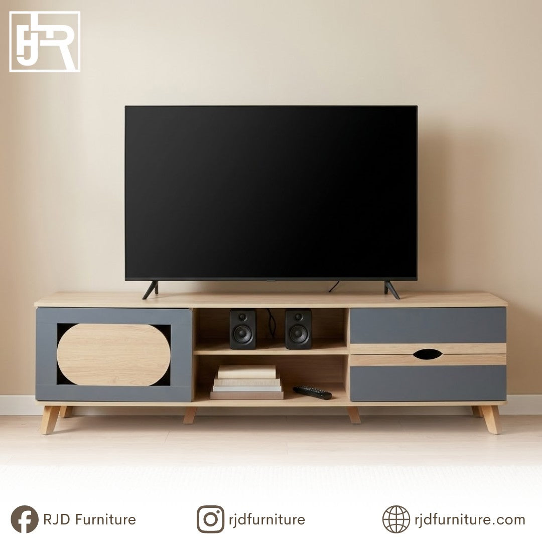 Aries TV Stand | Modern Entertainment Cabinet with Spacious Storage and Sleek Design