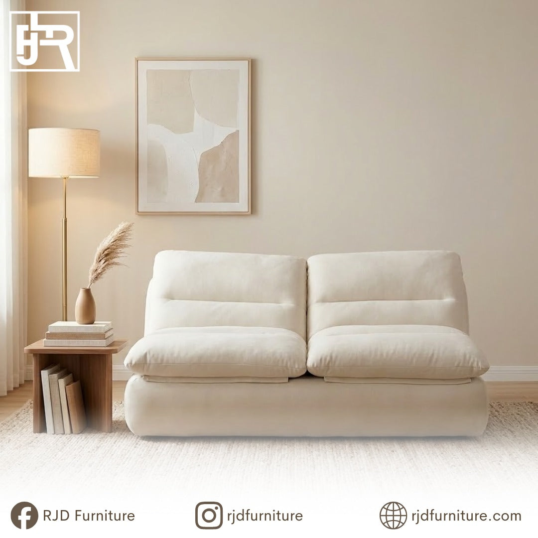 Winter Compressed Sofa | Soft Foam Sofa with Cozy Fabric and Everyday Comfort