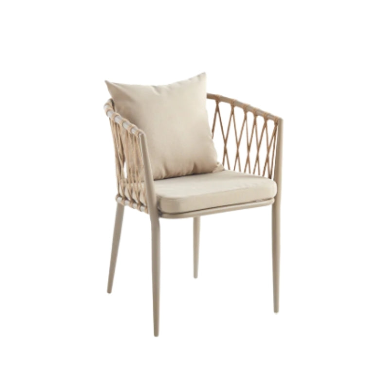 JONA Coffee Table Set | 3-Piece Outdoor/Indoor Set with 2 Woven Chairs & Round Table