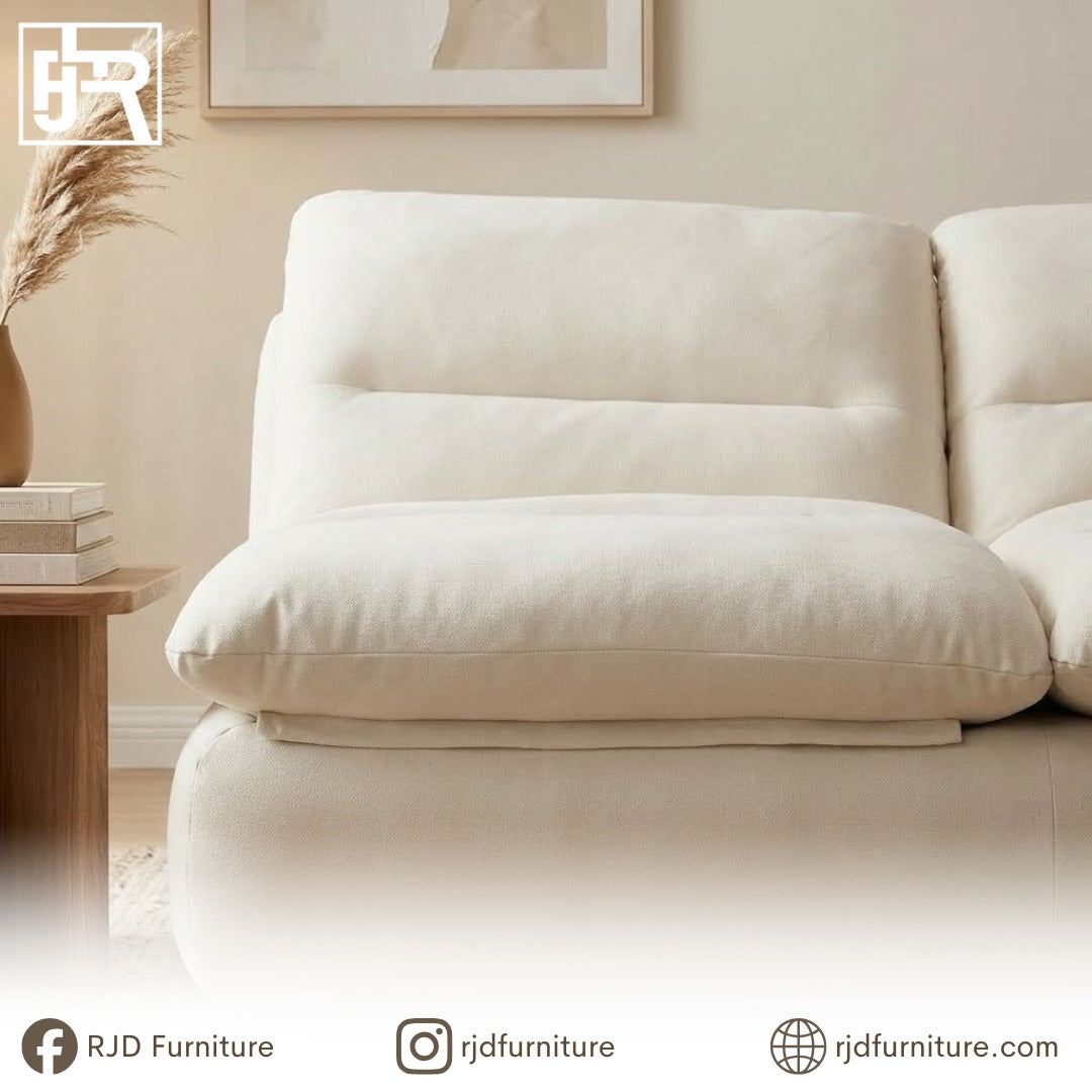 Winter Compressed Sofa | Soft Foam Sofa with Cozy Fabric and Everyday Comfort