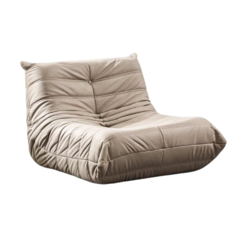 IVY Lounge Chair | Low-Profile PU Leather Seat – Beige & Brown Options