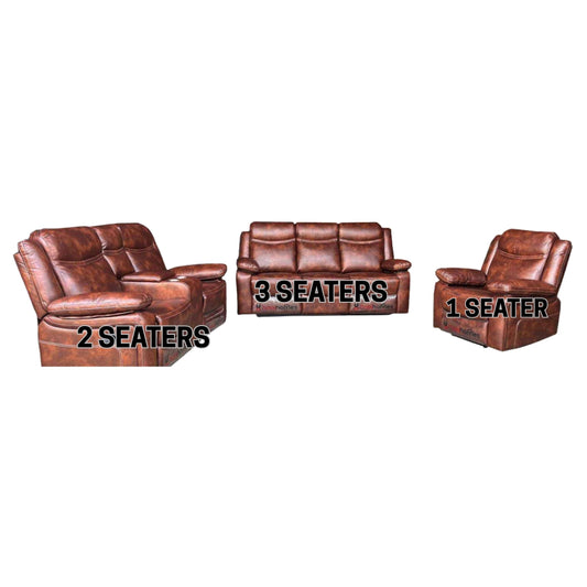Tiana Recliner Sofa | Plush, Durable, Comfortable Manual Recliner – Available in 1-Seater, 2-Seater & 3-Seater