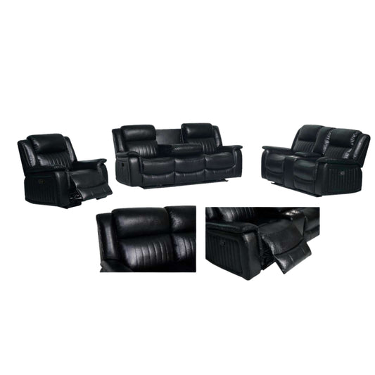 Catri Recliner Sofa | Manual Recliner with Built-in Cup Holder – Available in 1-Seater, 2-Seater & 3-Seater
