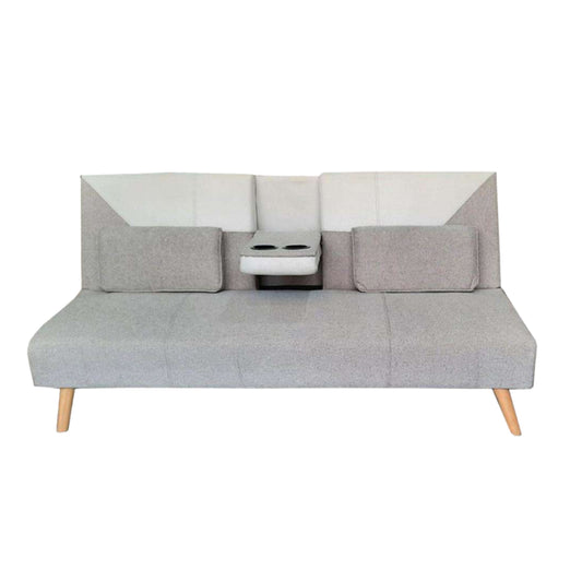 JESSICA Sofa Bed | Leatherette Convertible Sofa with Solid Wood Frame – Brown, Beige, or Green