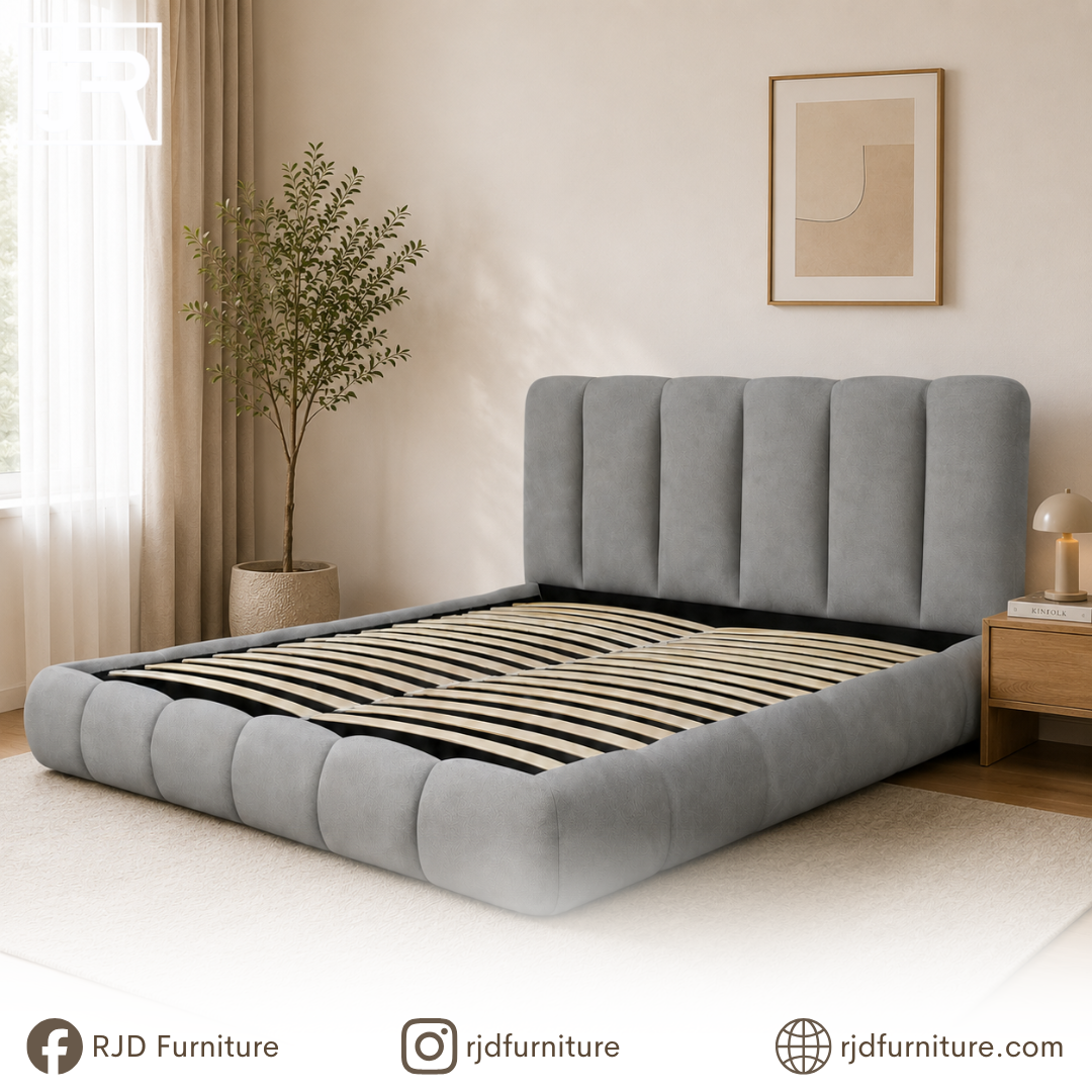 Vella Storage Bed | Modern Upholstered Bed with Smart Storage and Tufted Headboard