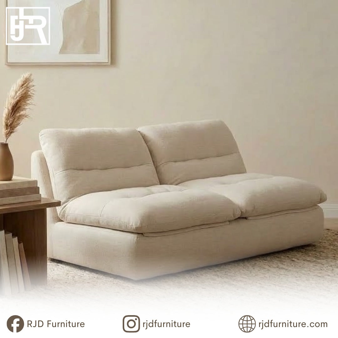 Winter Compressed Sofa | Soft Foam Sofa with Cozy Fabric and Everyday Comfort