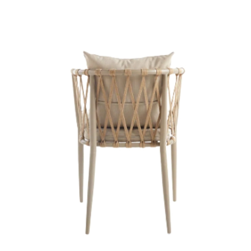 JONA Coffee Table Set | 3-Piece Outdoor/Indoor Set with 2 Woven Chairs & Round Table