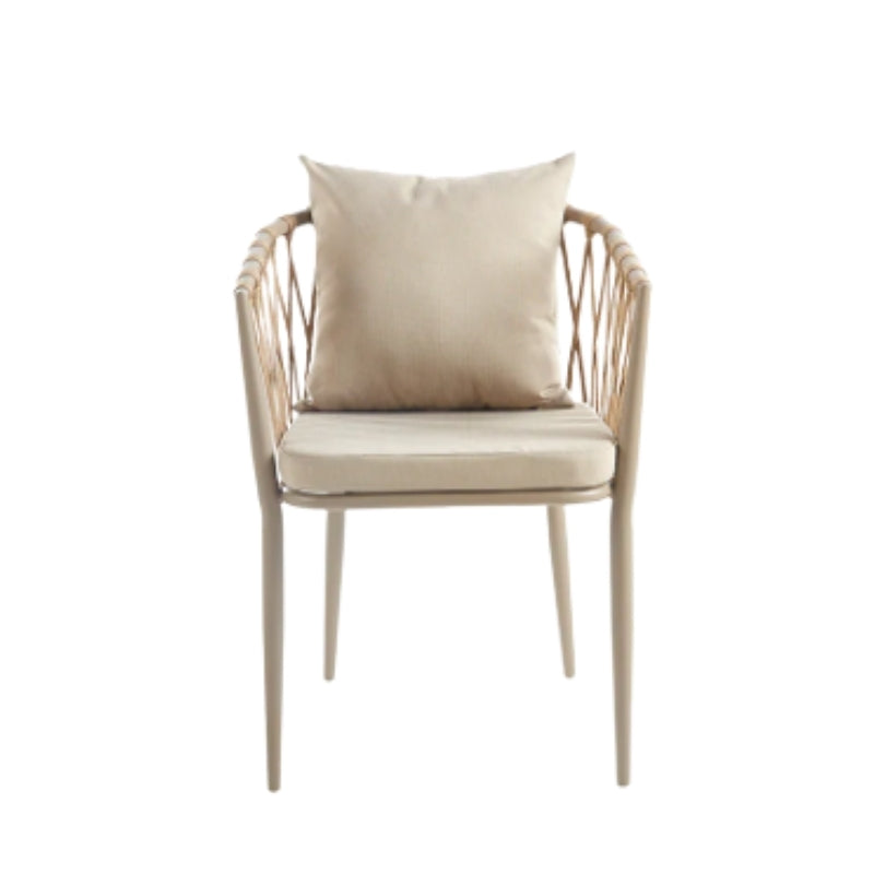 JONA Coffee Table Set | 3-Piece Outdoor/Indoor Set with 2 Woven Chairs & Round Table
