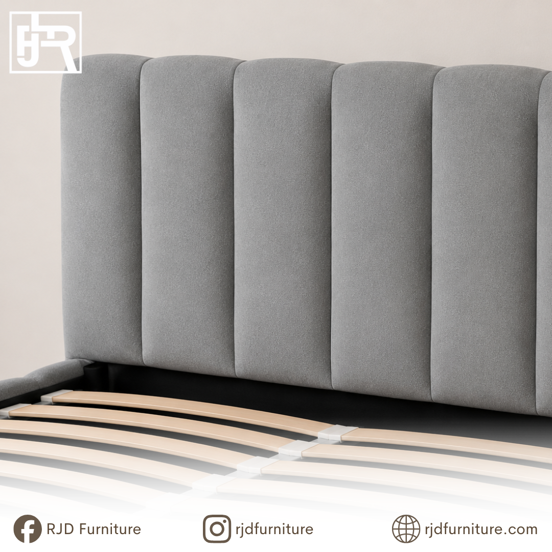 Vella Storage Bed | Modern Upholstered Bed with Smart Storage and Tufted Headboard