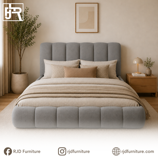 Vella Storage Bed | Modern Upholstered Bed with Smart Storage and Tufted Headboard