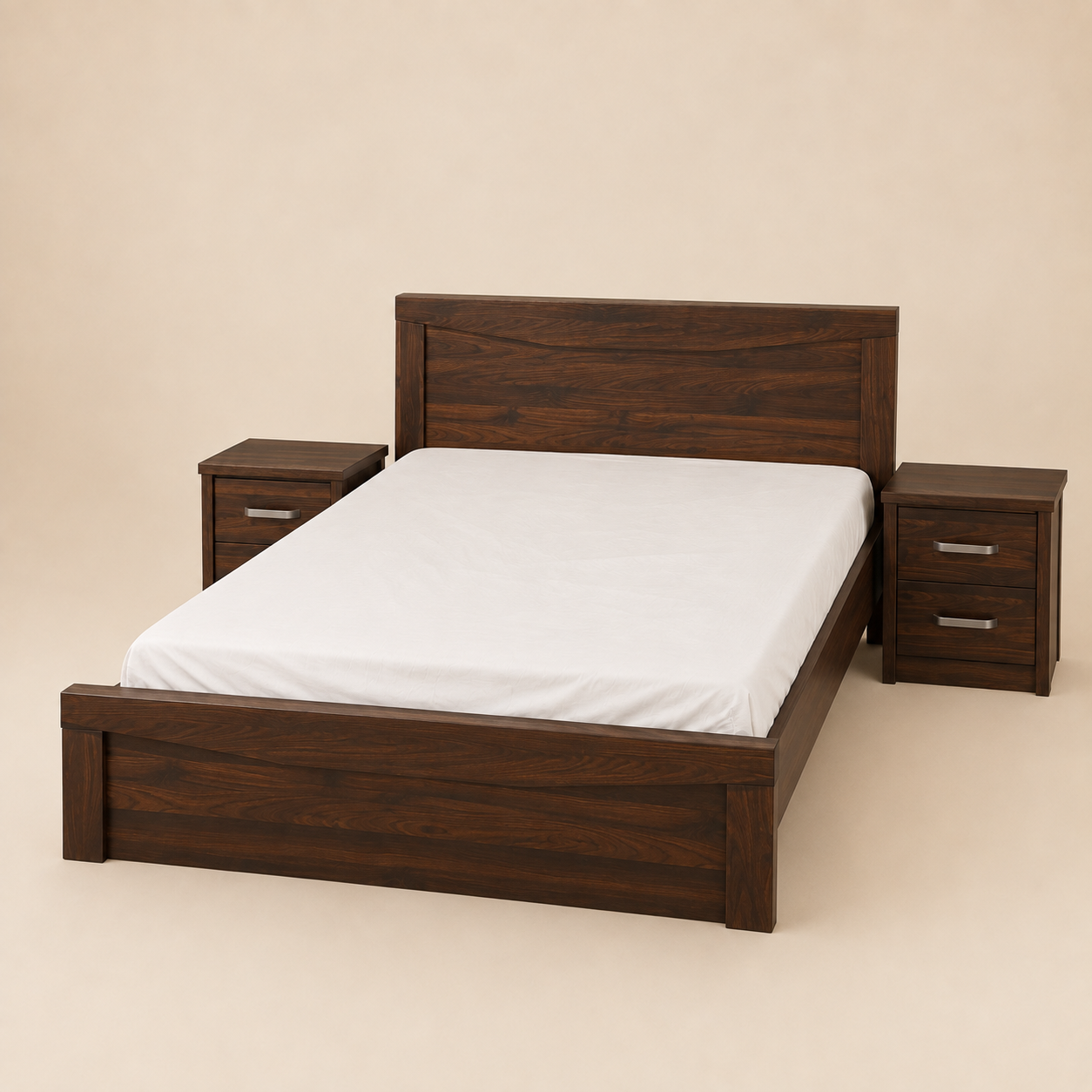 Reese Bedroom Set | Complete Bedroom Package with Queen Bed, Vanity, Wardrobe & 2 Side Tables