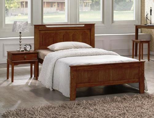 Everett Wooden Bed Frame | Classic Single Design with Timeless Charm – Queen Size