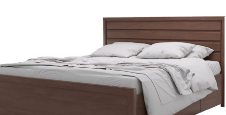 Dada King Bed Frame | Wenge Wood Bed Frame with Drawer & Side Table – King Size