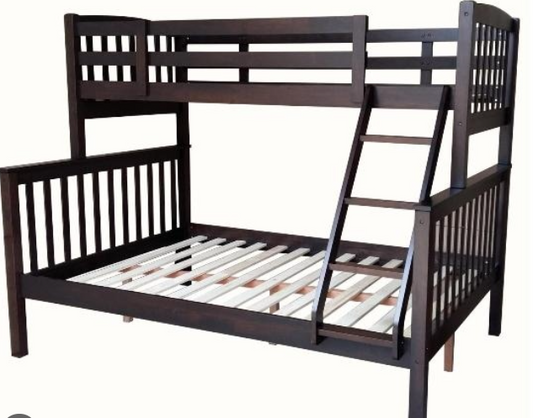 Kristine Bunk Bed | Solid Malaysian Rubberwood, 36"x54"x75"