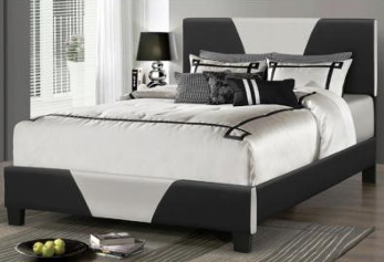 Lala Bed Frame | Modern Leather Upholstered Design with Sleek Contrast Accents – Twin, Double & Queen Sizes