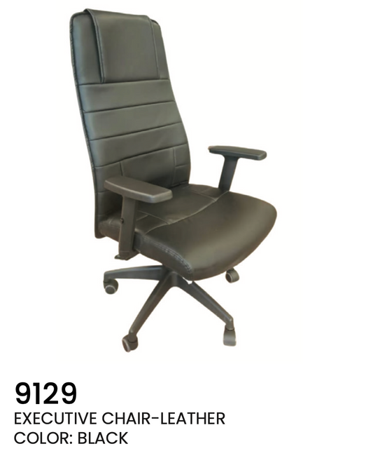Mike Executive Chair – Sleek Leather Office Chair (Black)