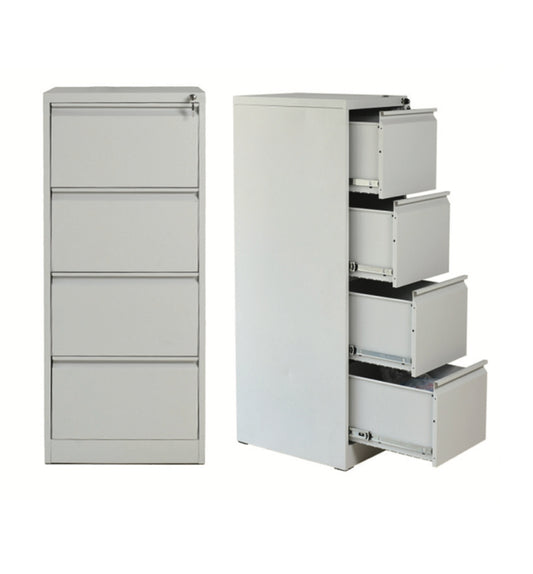 Jen Filing Cabinet – 4-Drawer Vertical Storage with Recessed Handles