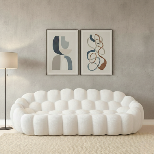BLOSSOM Bubble Sofa | Honeycomb-Shaped Mesh Fabric Sofa with 100% Foam Cushion